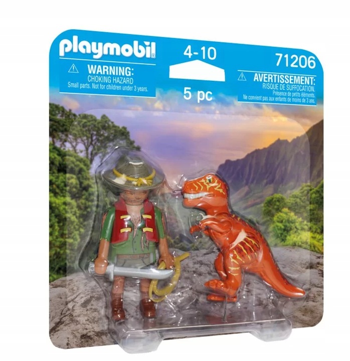 Playmobil DuoPack Tropiciel z T-Rexem 71206