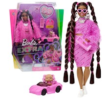 Lalka Barbie Fashionistas Extra z pieskiem + akcesoria HHN06
