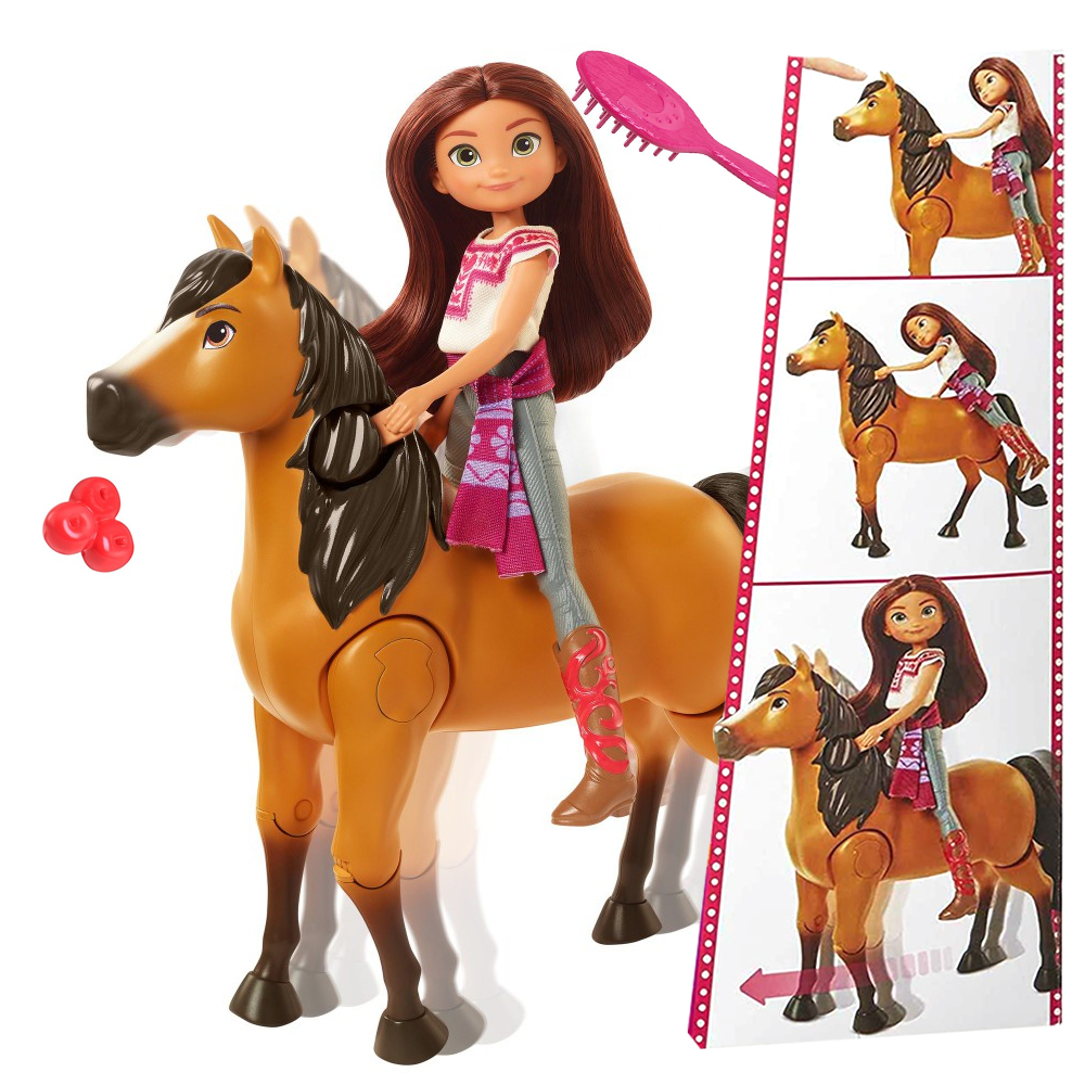 Mustang: Duch wolności Spirit lalka Lucky i interaktywny koń Spirit GXF95 - z wadą