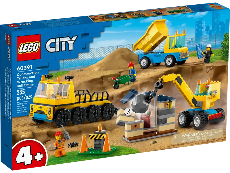 Lego City Ciężarówki i dźwig z kulą 60391