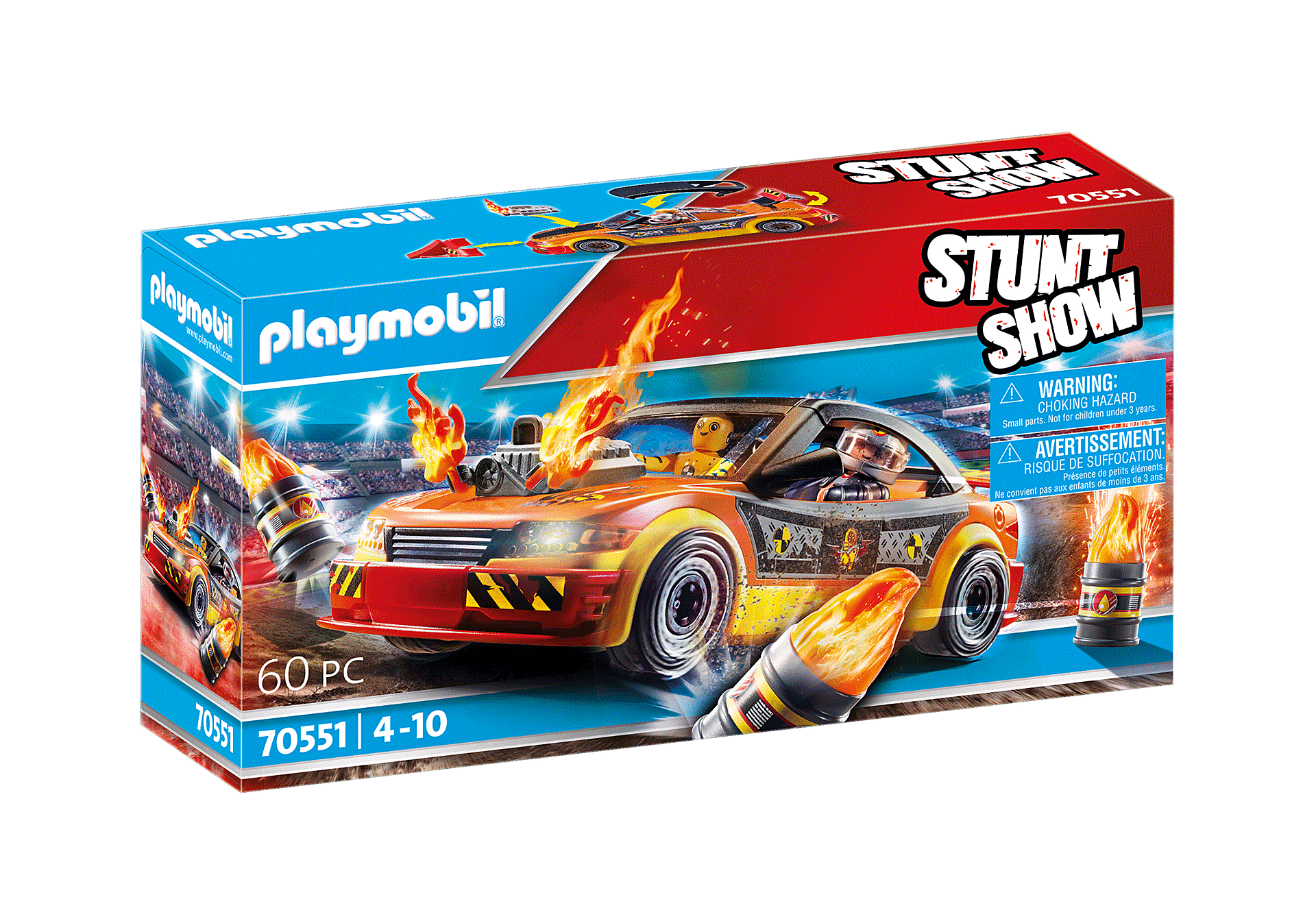 Playmobil Stunt Show Pokaz kaskaderski Samochód kaskaderski 70551