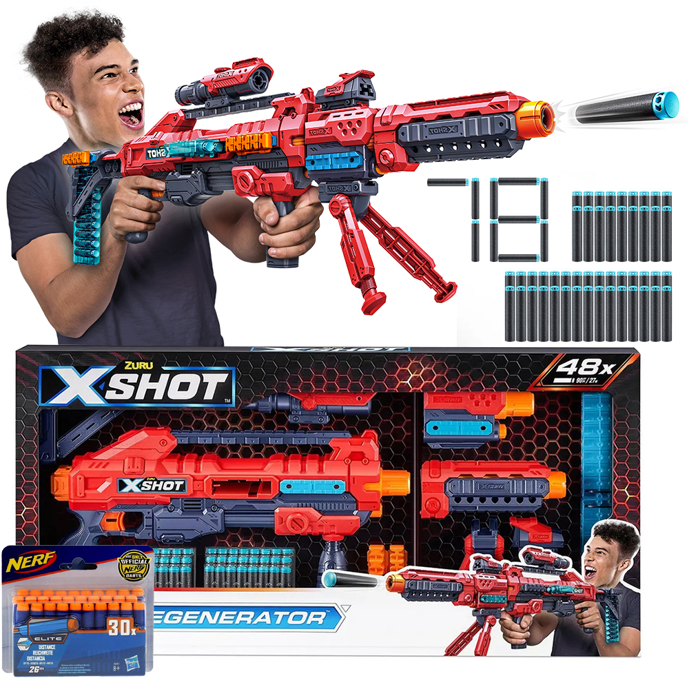 X-Shot Regenerator 1000 kombinacji + 30 strzałek Nerf Elite A0351