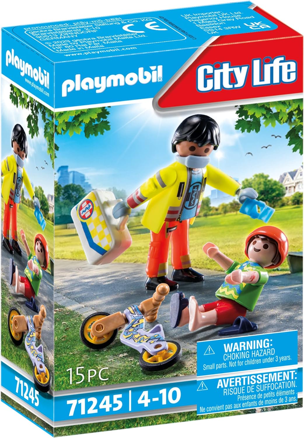 Playmobil City Life Sanitariusz z pacjentem 71245