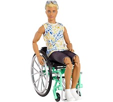 Barbie Lalka Ken na wózku inwalidzkim GWX93
