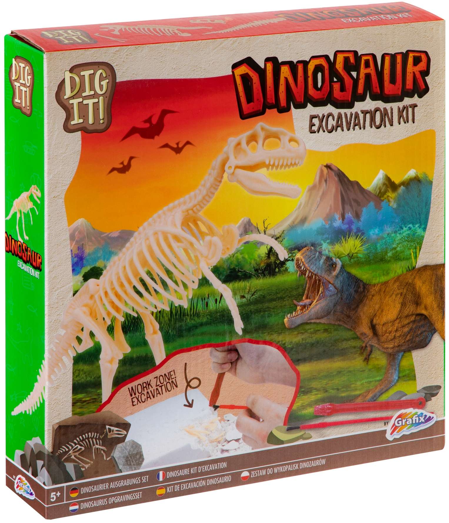 Grafix Zestaw Archeologiczny Dinosaur Excavation Kit skamieliny dinozaurów 200019