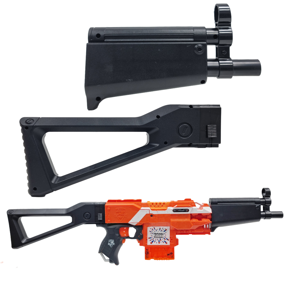 Zestaw MP5 czarny do modyfikacji Nerf Stryfe- kolba + lufa