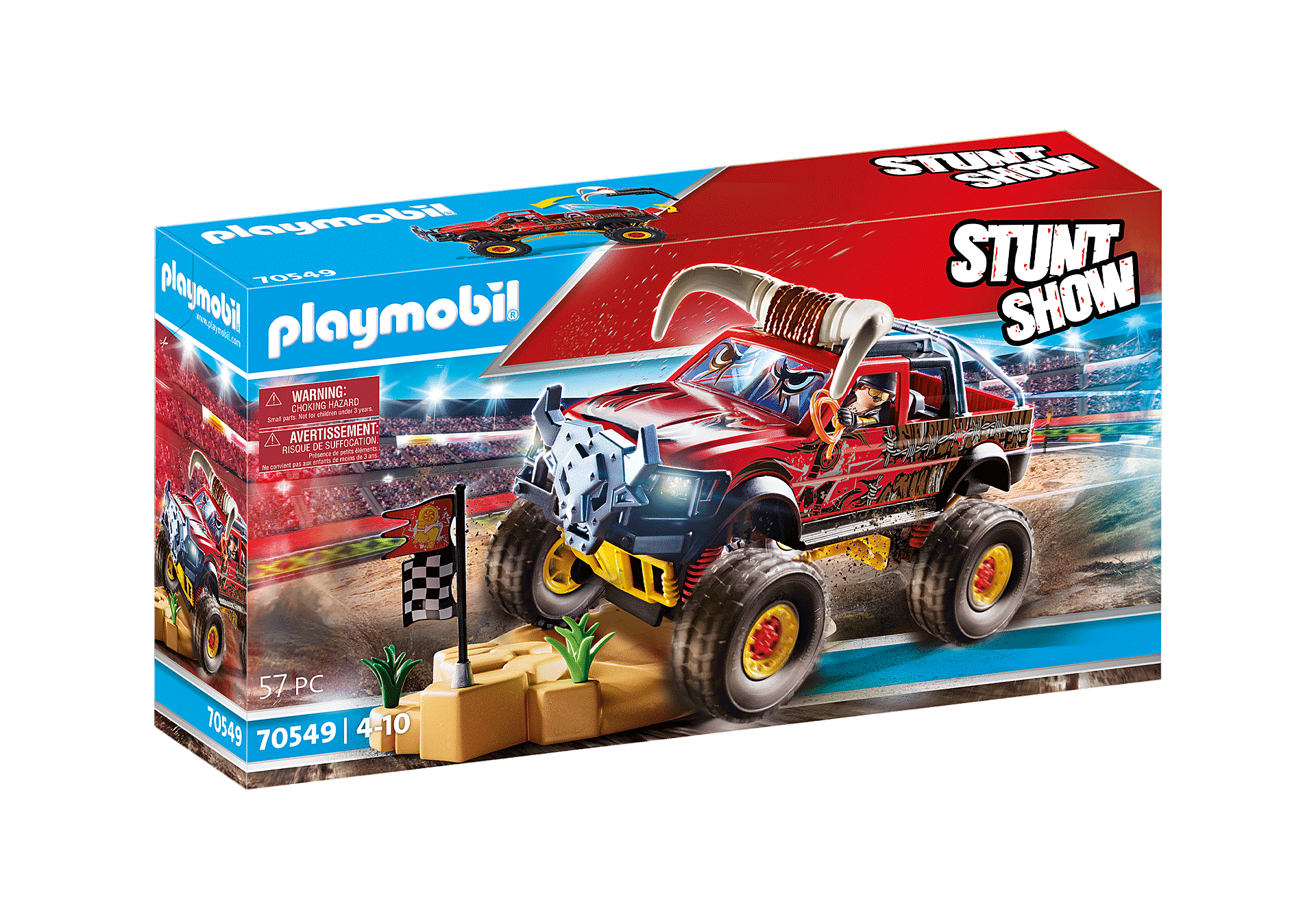 Playmobil Stunt Show Pokaz kaskaderski Monster Truck Rogacz 70549