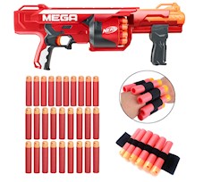 Nerf N-Strike Mega Rotofury B1269 + 18 strzałek MEGA + opaska na strzałki MEGA