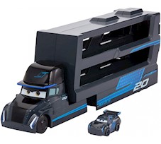 Mattel Cars Auta Mikroautka Transporter Gale Beaufort + mikro Jackson Storm GNW35