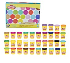 Play-Doh Ciastolina Zestaw 35 kolorowych tub 1,9kg F0586