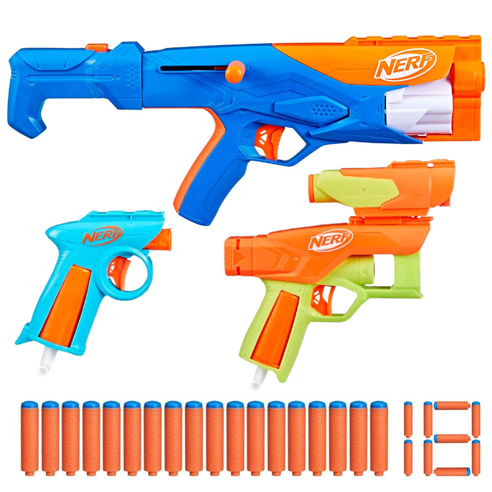 Nerf N Series Gear Up Pack Zestaw 3 wyrzutnie F8633