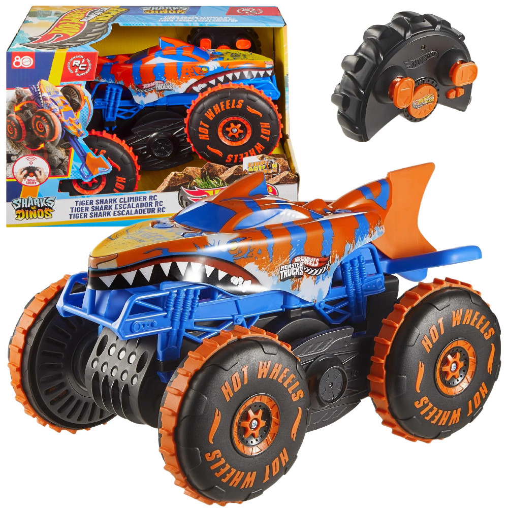 Hot Wheels Monster Trucks Zdalnie Sterowany RC Tiger Shark JFR39
