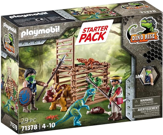 Playmobil Dino Rise Starter Pack Uwolnienie Triceratopsa 71378 uszkodzone opakowanie 