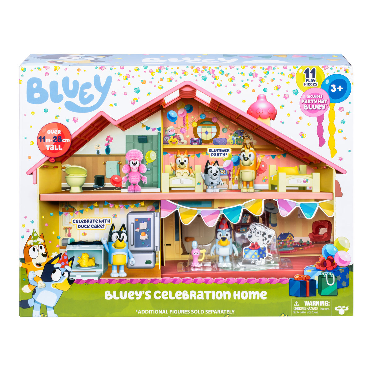 Bluey Zesataw Dom Rodzinny Celebration + figurka Bluey 176696