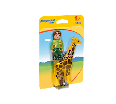 Playmobil 1.2.3 Opiekun zwierząt z żyrafą 9380