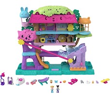 Mattel Polly Pocket Zestaw Przygody zwierzątek domek na drzewie HHJ06
