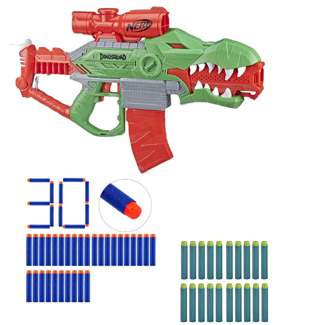 Nerf Dinosquad Rex-Rampage F0807 + 30 strzałek