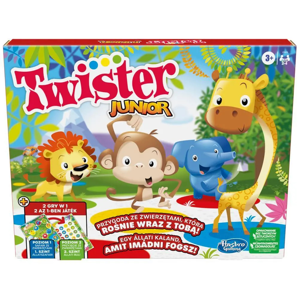 Hasbro Gra Twister Junior 2w1 F7478 wersja PL