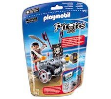 Playmobil Piraci Czarna armata z aplikacją i piratem 6165