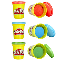 Play-Doh Ciastolina Zestaw 3 tub czerwona, zielona, niebieska 336g 