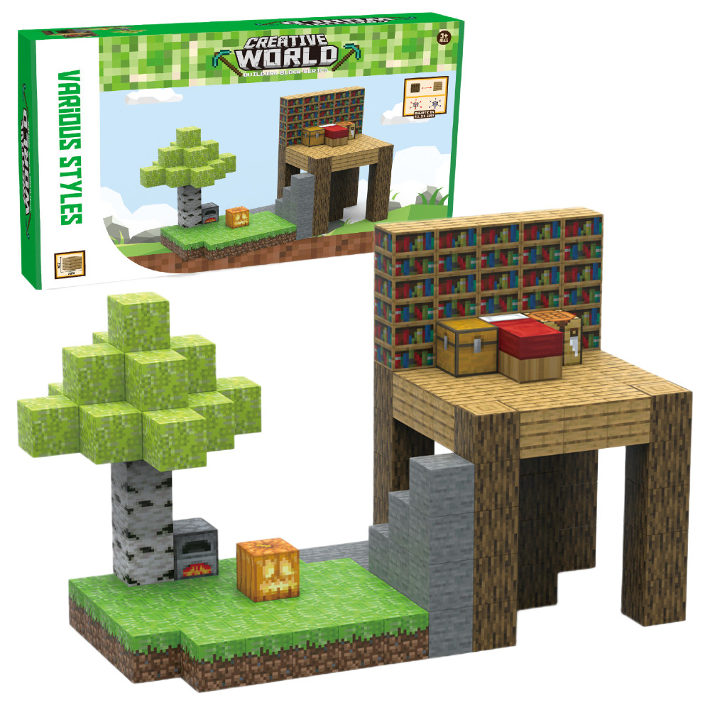 Creative World Zestaw Klocki Magnetyczne Leśna Biblioteka i Skarby 128 el. JM806