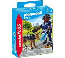 Playmobil Special Plus Policjant z psem tropiącym 71162