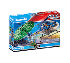 Playmobil City Action Helikopter policyjny ucieczka ze spadochronem 70569