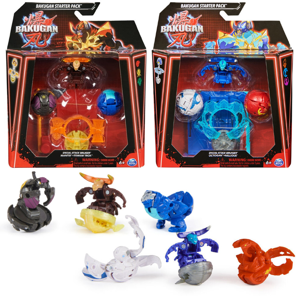 Spin Master Bakugan 2 Zestawy Startowe 6 figurek stworzeń  