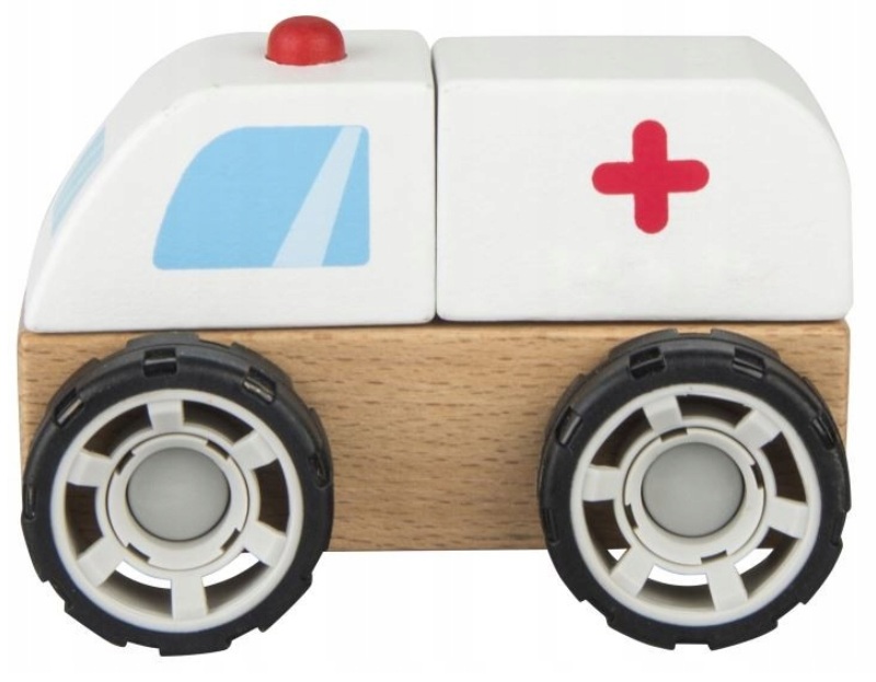 iWood karetka drewniana klocki 13019