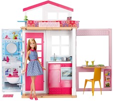Mattel Barbie 2-poziomowy Domek + Lalka GXC00