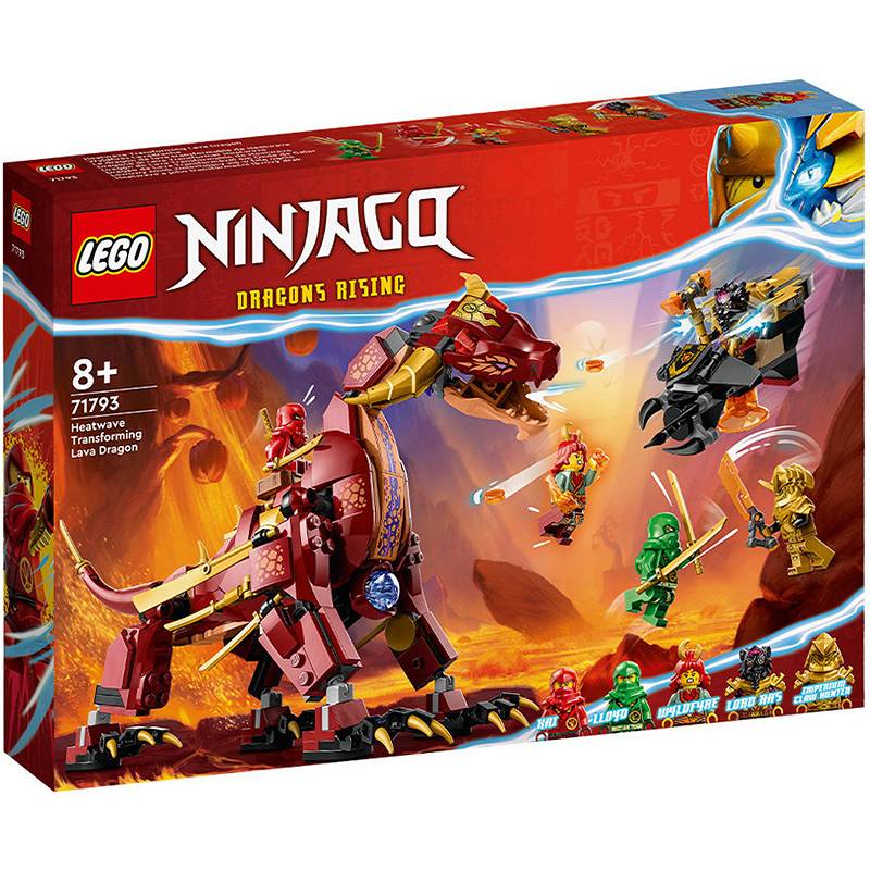 Lego Ninjago Lawowy smok zmieniający się w falę ognia 71793