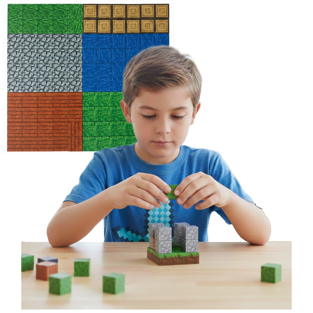 Creative World Zestaw Klocki Magnetyczne Surowce 100 el. JM902