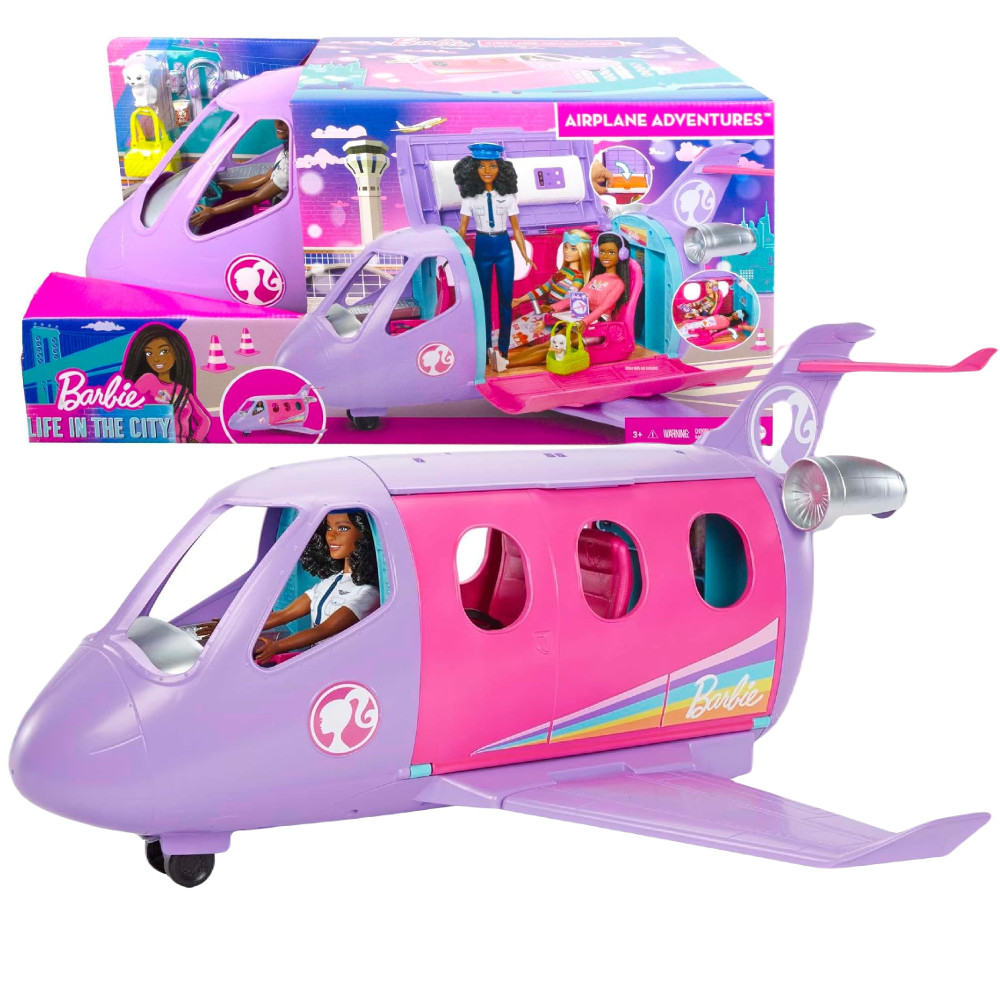 Barbie Zestaw Lotnicza Przygoda Samolot + Lalka HCD49