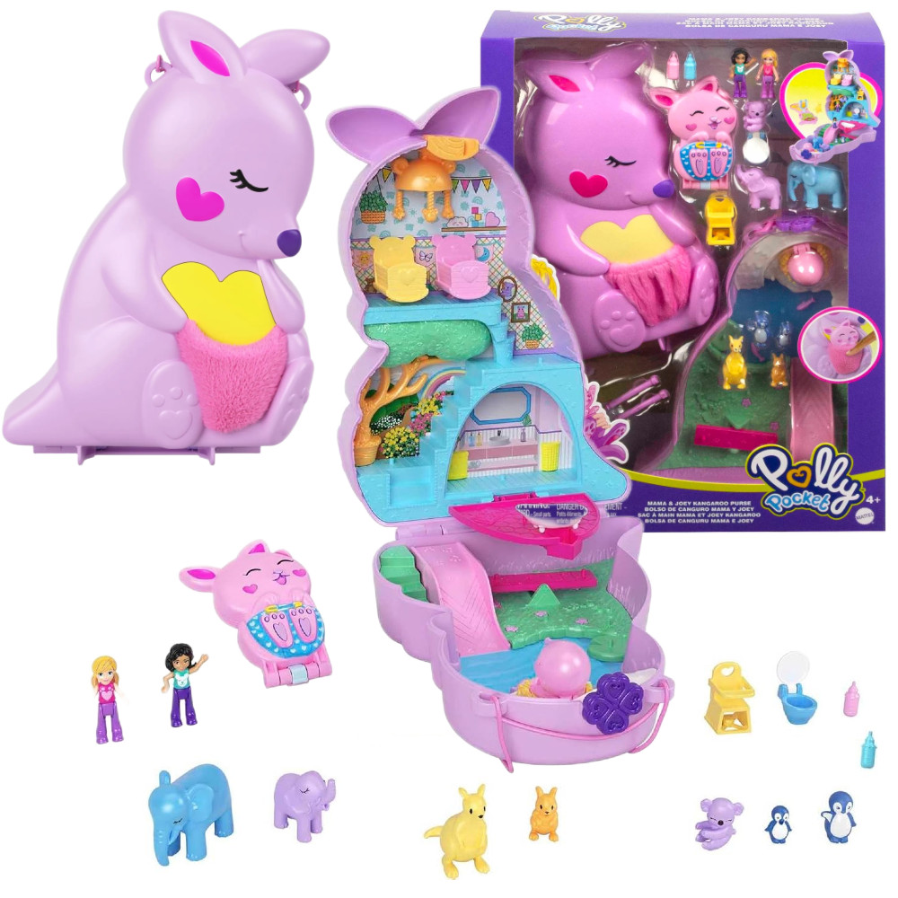 Polly Pocket Kompaktowa Torebka Kangur HKV50