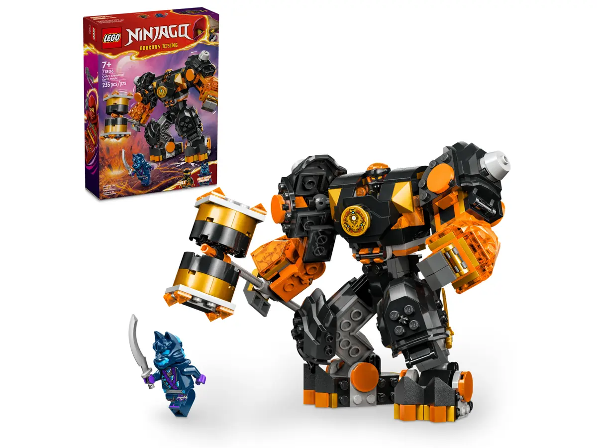 Lego Ninjago Mech Żywiołu Ziemi Cole'a 71806