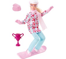 Barbie Sporty zimowe – Snowboardzistka Lalka HCN30