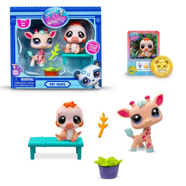 Littlest Pet Shop Zestaw Żyrafa i Leniwiec BF00586