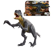 Mattel Jurassic World figurka akcji dinozaur Scorpios Rex HBT41 uszkodzone opakowanie