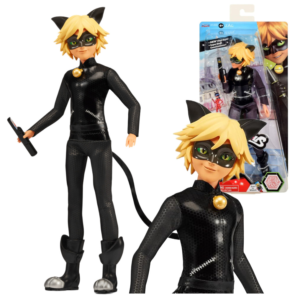 Miraculous: Biedronka i Czarny Kot Lalka Czarny Kot Cat Noir 50029