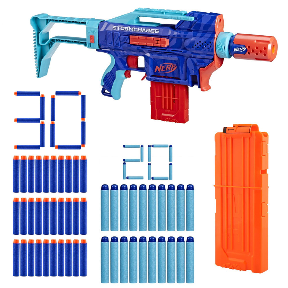 Nerf Elite 2.0 Zesatw Stormcharge Wild Edition F7376 + 30 Strzałek + Magazynek na 12 strzałek