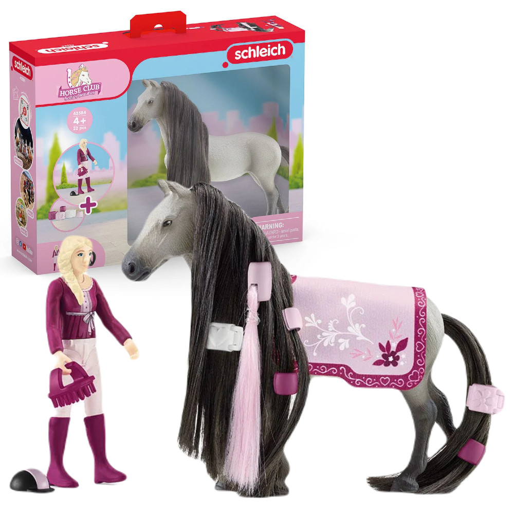 Schleich Zestaw Startowy Sofia i Dusty z włosami do czesania 42584