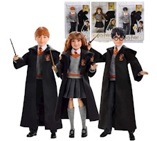Harry Potter Zestaw 3 Lalek: Harry Potter, Hermiona Granger i Ron Weasley 