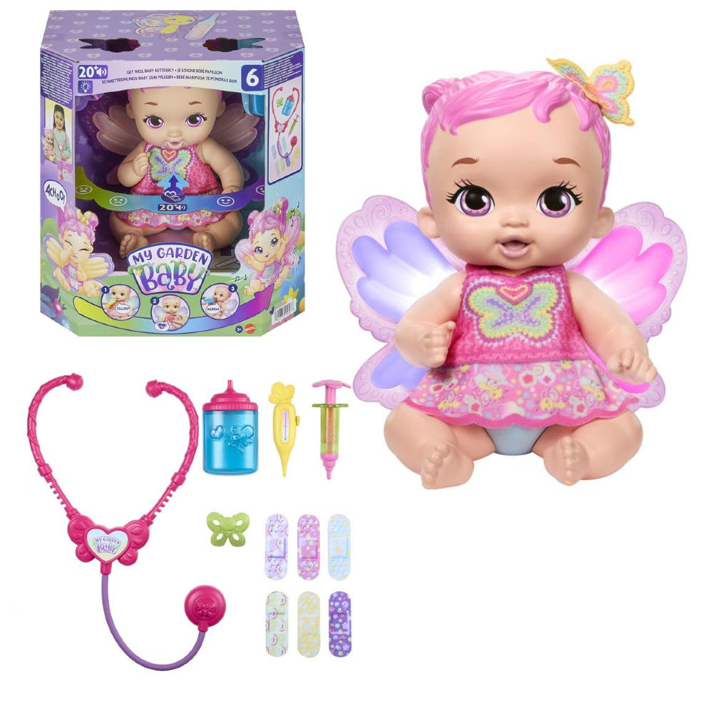 Mattel My Garden Baby Lalka u lekarza HPD15 uszkodzone opakowanie