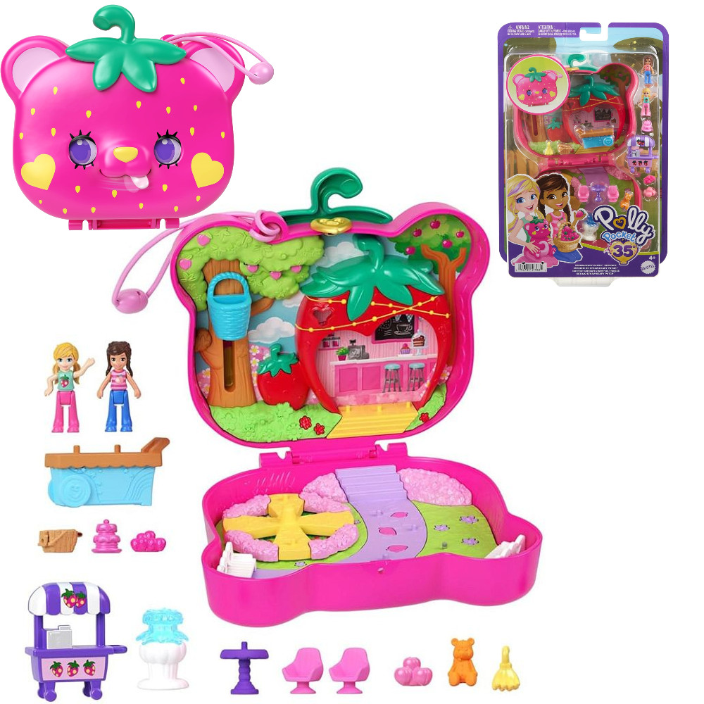 Mattel Polly Pocket Zestaw Truskawkowy Miś HRD35