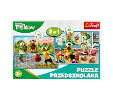 Trefl Puzzle 2w1 Rodzina Treflików 90987