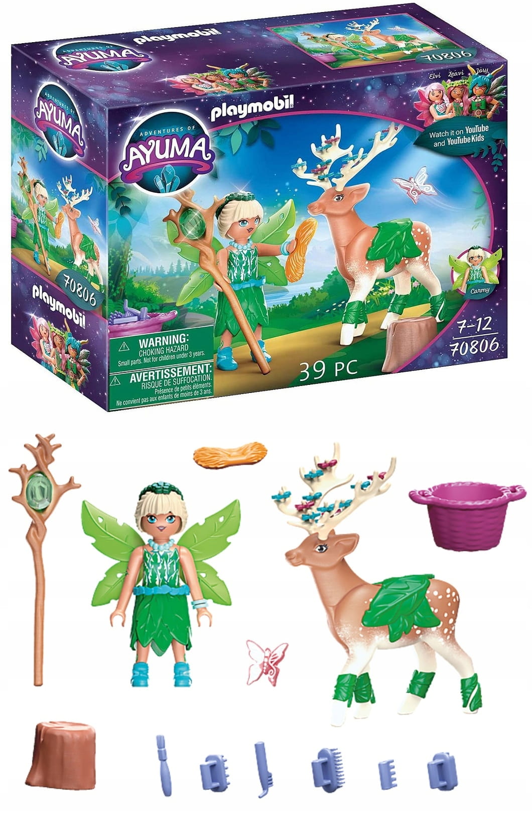 Playmobil Ayuma Forest Fairy z tajemniczym zwierzątkiem 70806