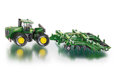 Siku Traktor John Deere 9630 z rozrzutnikiem 1856