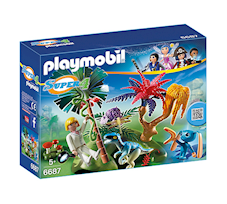 Playmobil Super 4 Zaginiona wyspa z Alienem i Raptorem 6687