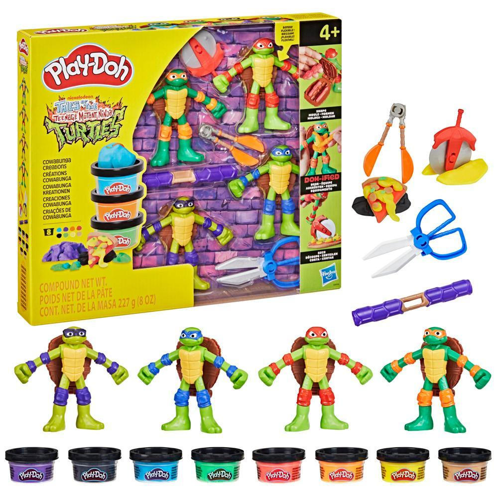 Play-Doh Ciastolina Zestaw Wojownicze Żółwie Ninja + 4 figurki G0556