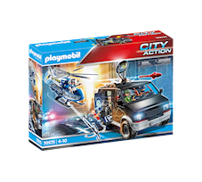 Playmobil City Action Policyjny helikopter pościg za uciekającym samochodem 70575